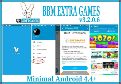 BBM MOD EXTRA GAMES v3.2.0.6 APK (BBM Standart Clone & Unclone)