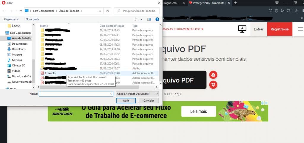 Como colocar senha em arquivos PDF sem programas