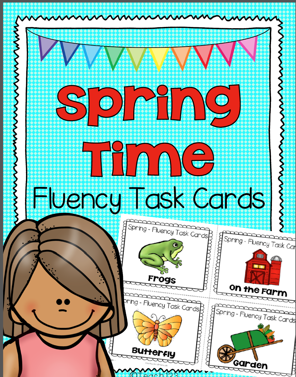 Fluency Task Cards: Spring Time | Teach123
