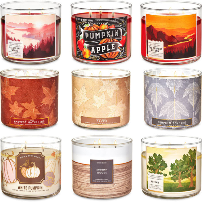 Bath & Body Works Fall Candle Favorites Shenandoah Sugar
