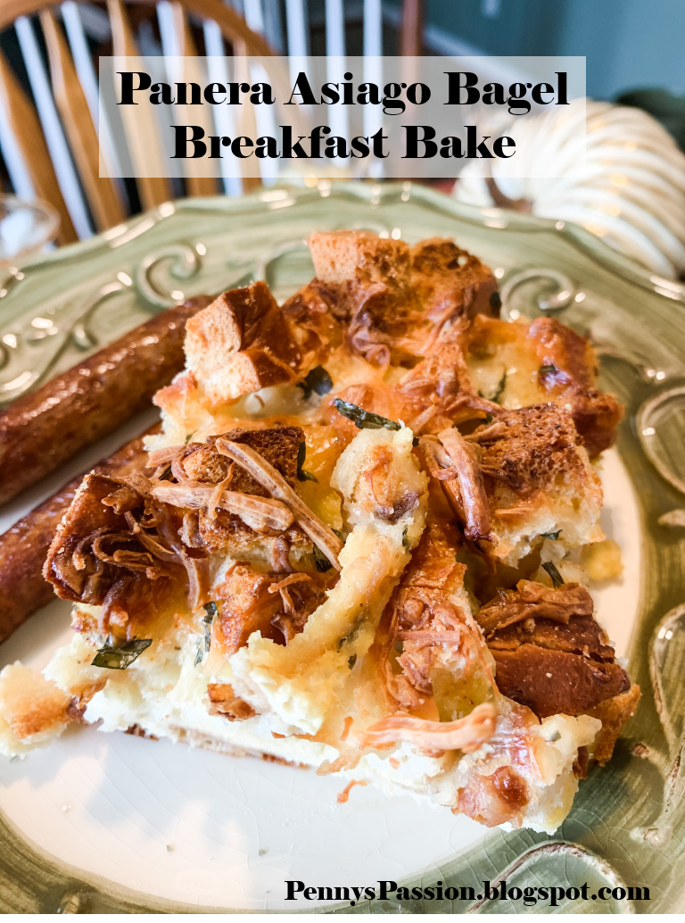 Penny's Passion Let's Make Panera Asiago Bagel Breakfast Bake
