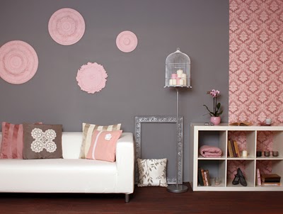 Living Room Wall  on The Perfect Accent Chair In Pink And Grey  Its Luxurious Lines Have A