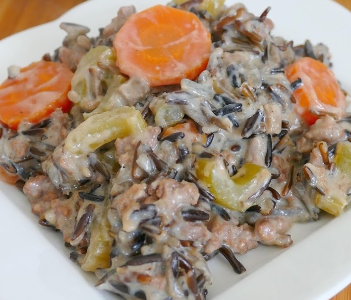 Minnesota Ground Beef And Wild Rice Hotdish