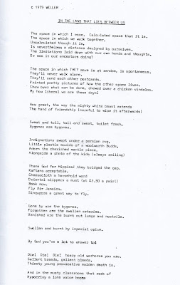 Paul Weller's poetry from December Child issue one