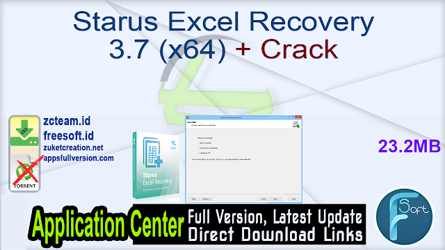 Starus Excel Recovery 3.7 (x64) + Crack_ ZcTeam.id