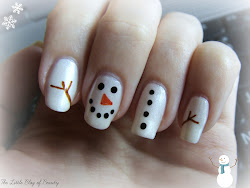 frosty snowman nail christmas