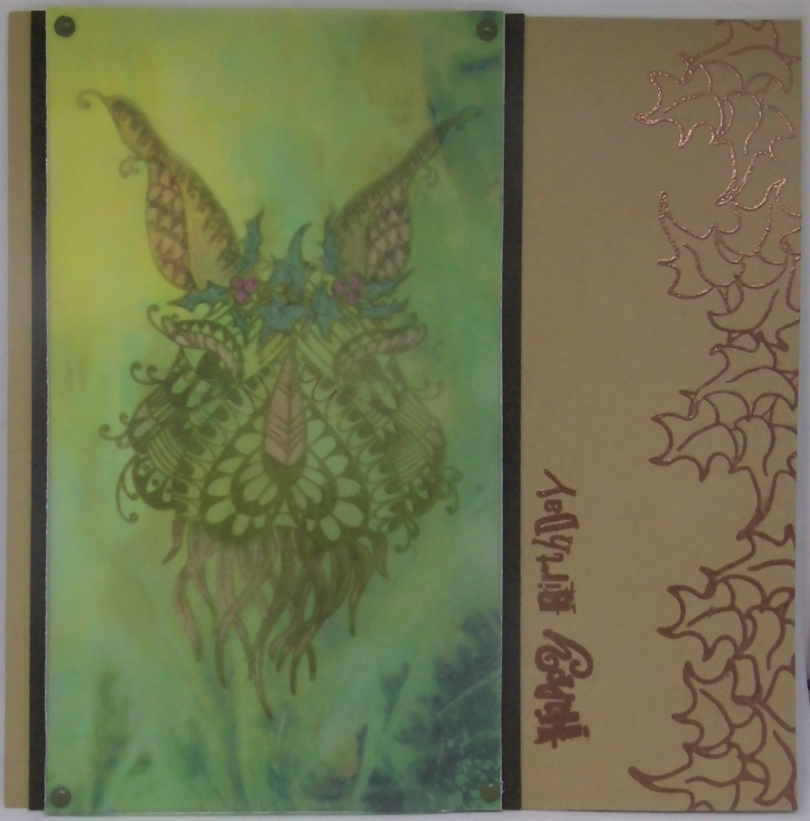 Sarah's Craft Shed Stamping on Parchment Funky Hare