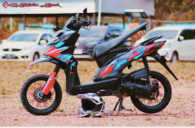 Modifikasi Beat Street Supermoto