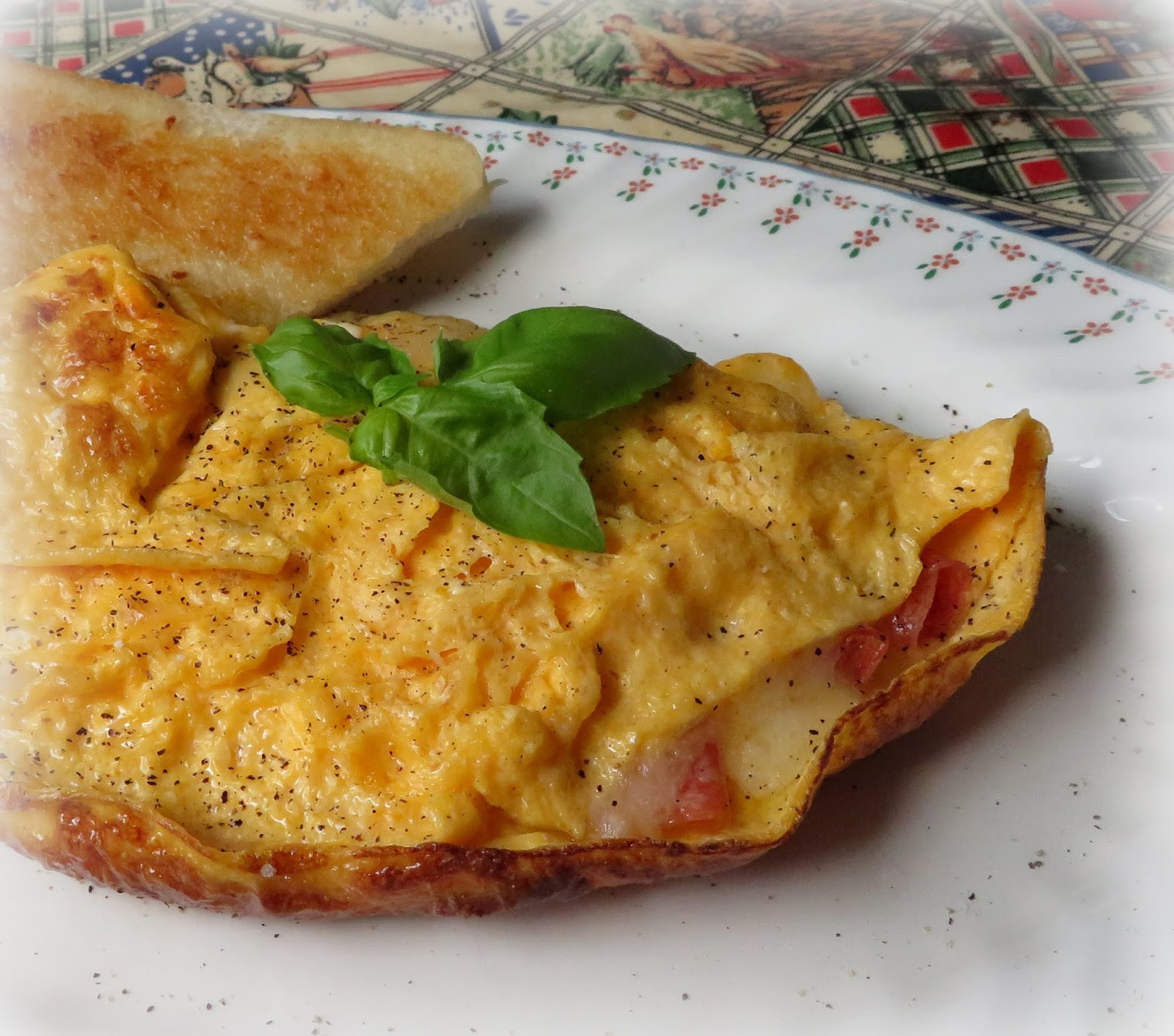 Salami & Cheese Omelette The English Kitchen