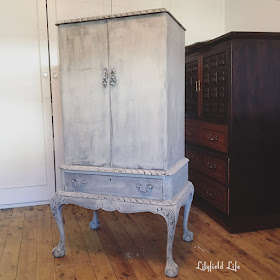 vintage cocktail cabinet repaired and painted by Lilyfield Life