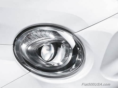 New Fiat 500 Headlight and Driving Light