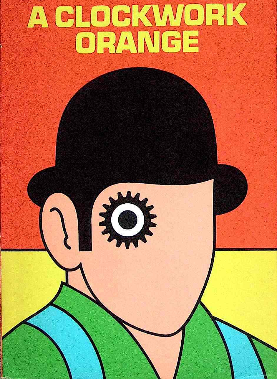 David Pelham Clockwork Orange a David Pelham book cover for A Clockwork Orange