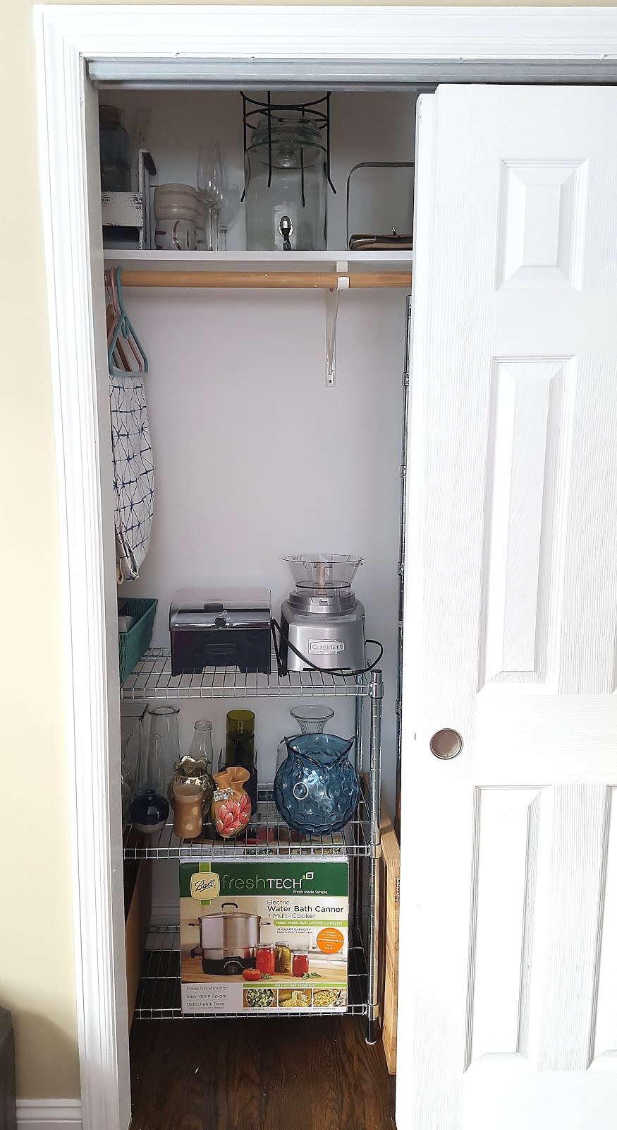 CraftyBridge Getting Organized Dining Room Closet