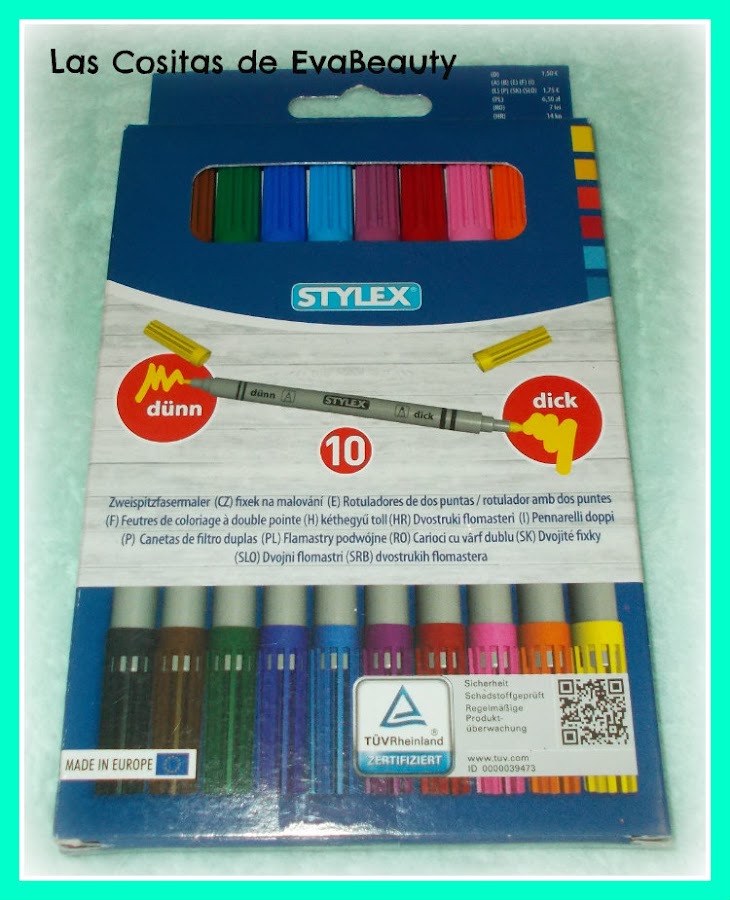 Rotuladores doble punta stylex tedi papeleria