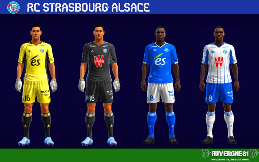 Kits RC Strasbourg Alsace 2021-2022 For PES 2013