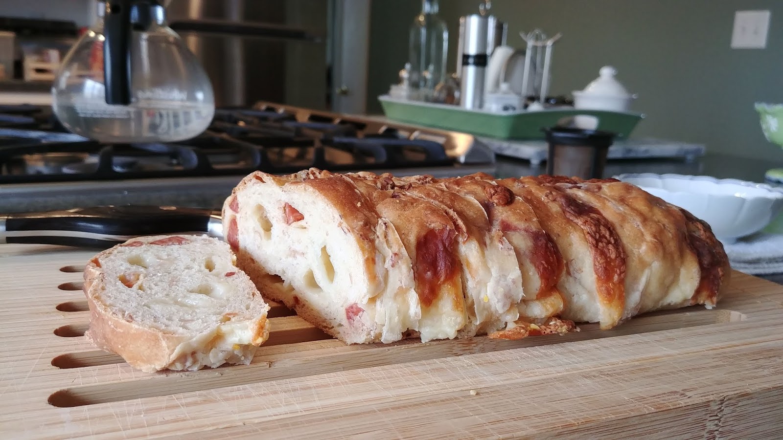 Yum Yum Prosciutto Bread with Provolone