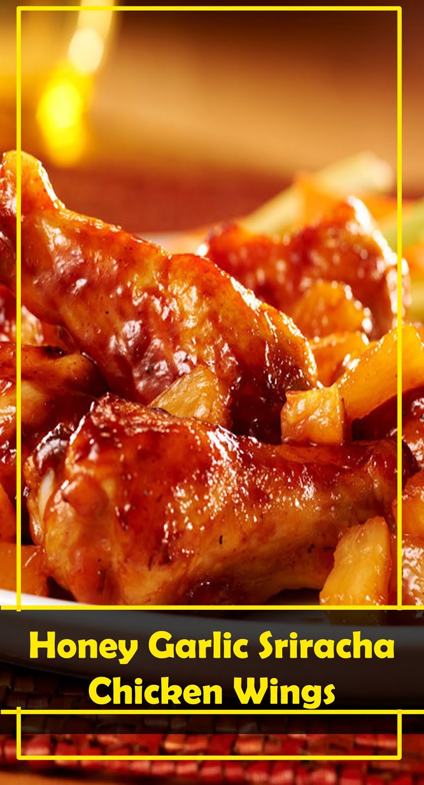 THE BESTHoney Garlic Sriracha Chicken Wings Healthyrecipes01