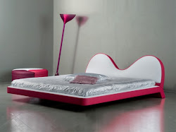 Unique Home Designs And Beautiful Home Designs: New Beds Design with modular pink sofa