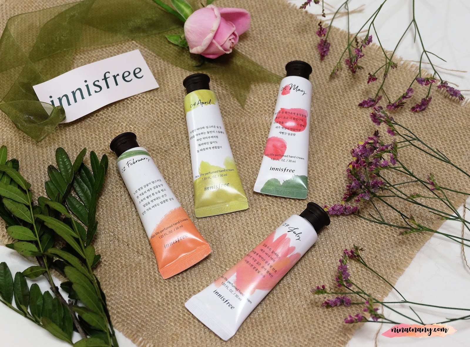 [Beauty] Innisfree Jeju Life Perfumed Hand Cream (By Month) Nina Enany