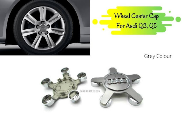 Grey Wheel Center Cap For Audi Q3, Q5