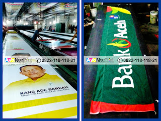 percetakan sablon umbul-umbul kain murah di Bojongsari Depok