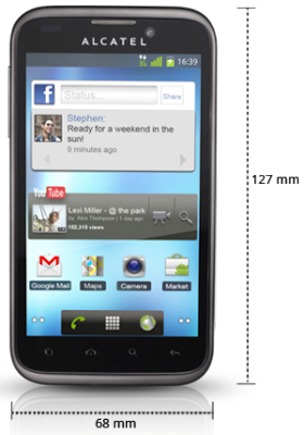 Manual Centre: Alcatel OT-995 User Manual, Specifications and Price