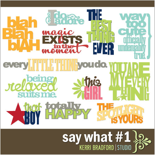 New Digi Die Cut Kits I Love (Nichol Spohr LLC)