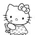 Hello Kitty dibujos infantiles para colorear