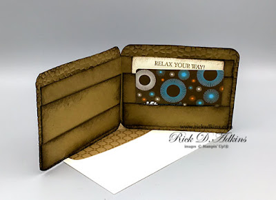 Visit my blog to download the FREE PDF tutorial for this super cute Masculine Gift Card/ Money Wallet using the A Good Man Stamp Set