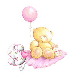 Abecedario de Osita de Peluche con Globo. Teddy Bear with Balloon Abc.