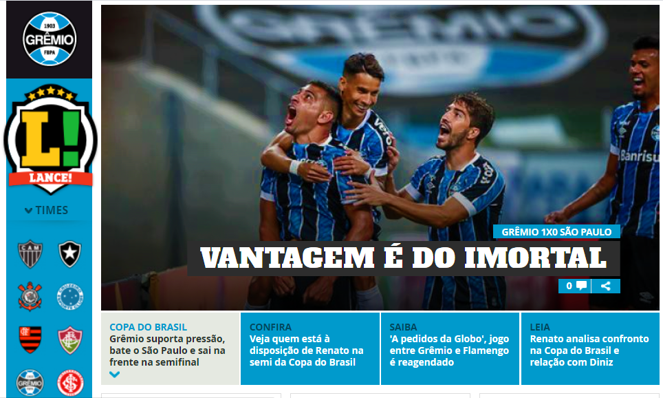 A pedidos da Globo', jogo entre Grêmio e Flamengo é reagendado
