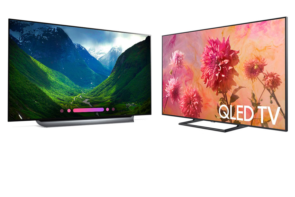 Телевизор самсунг или lg. Samsung QLED TV q9. Смаснук олед телевизор.