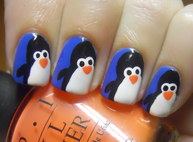 Holy Manicures: Penguin Nails.