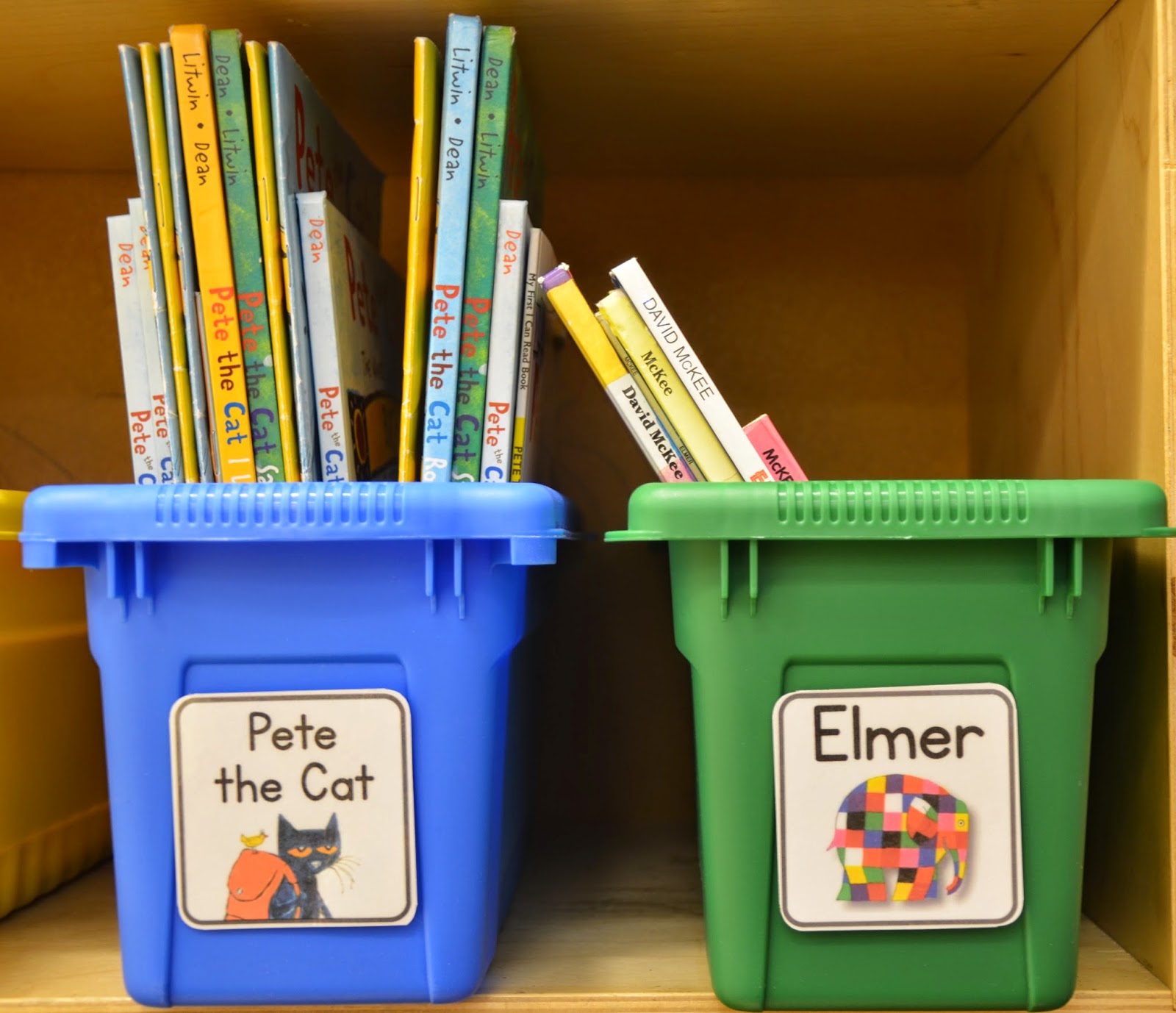 book shelf and toy bin