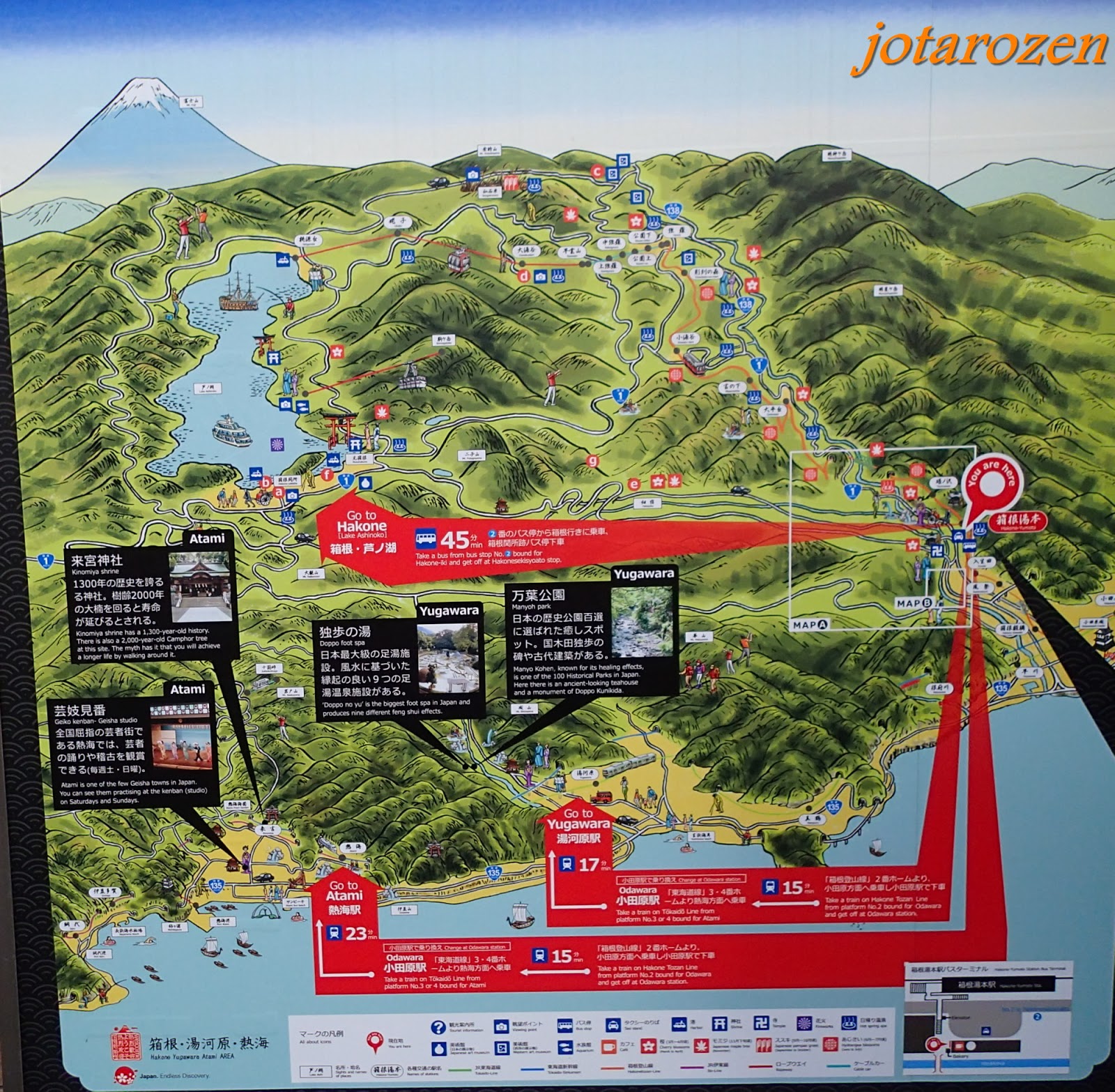 Hakone Japan Map