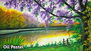 Featured image of post Oil Pastel Scenery Drawing Easy And Beautiful / Easy oil pastel watercolor project for kids.