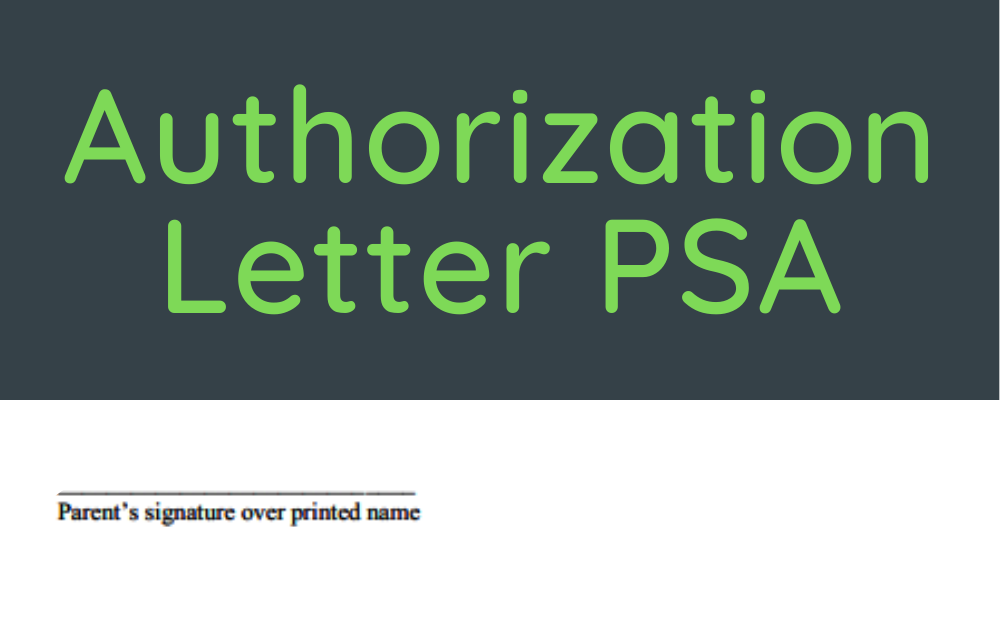 Sample Authorization Letter PSA Birth Certificate  Car insurance and