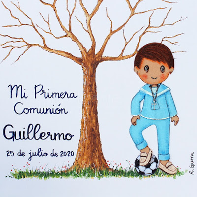 Árbol huellas Primera Comunión