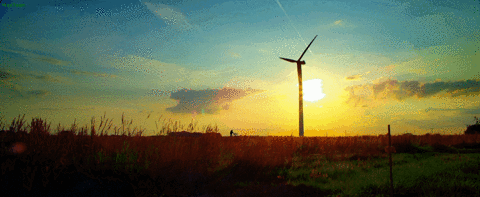 Wind Turbine Animated