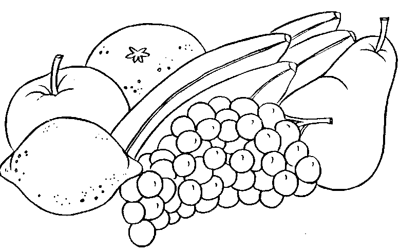 free black and white fruit clipart - photo #8