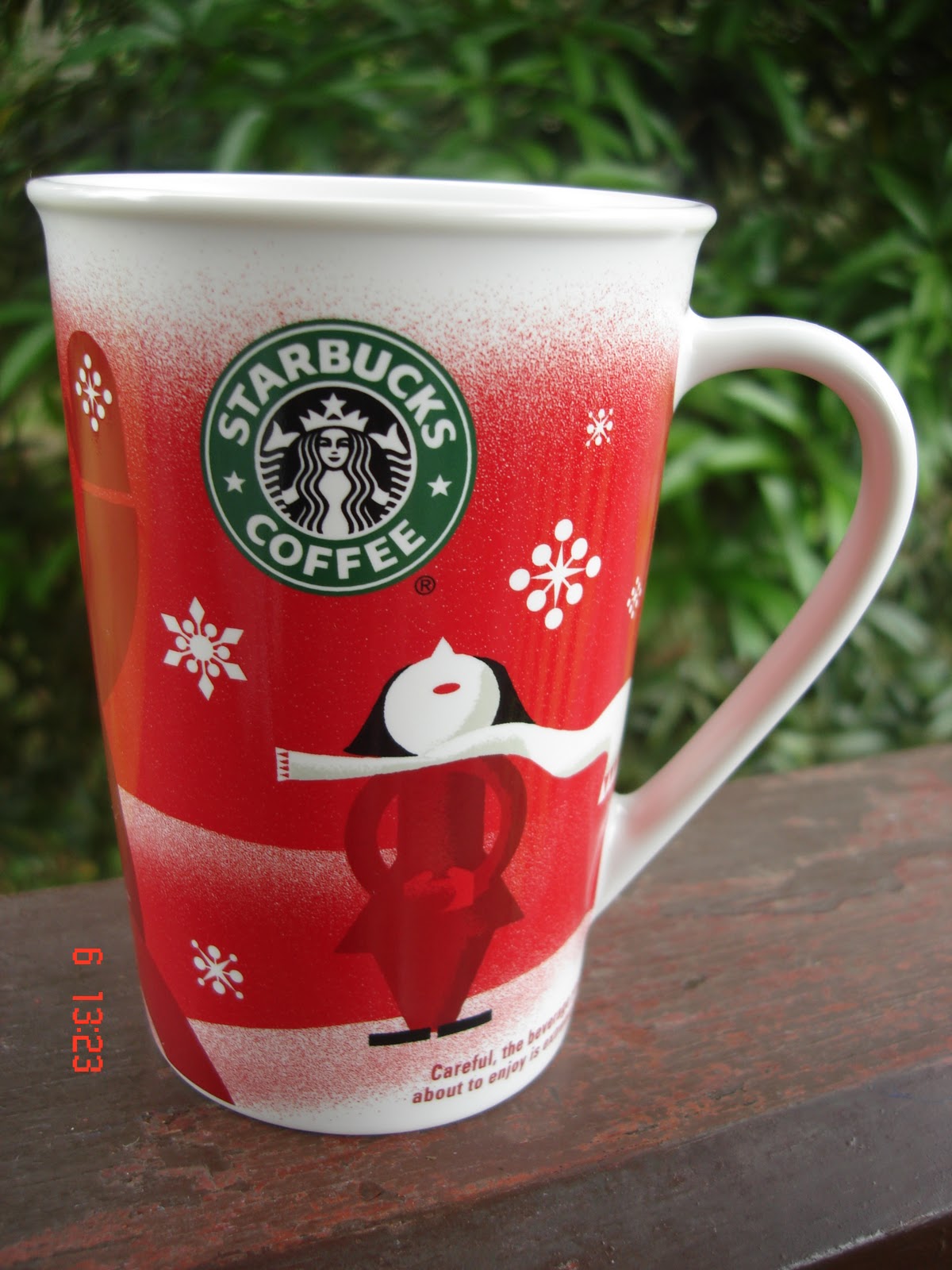starbucks glass mug christmas