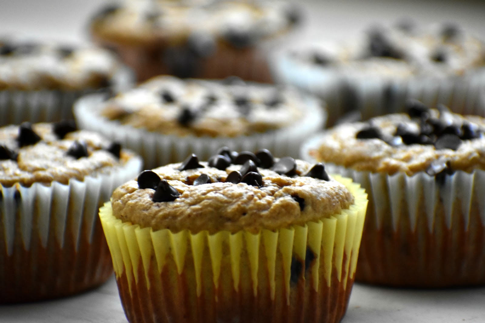 Chocolate Chip Blender Muffins. Gluten Free & Dairy Free.