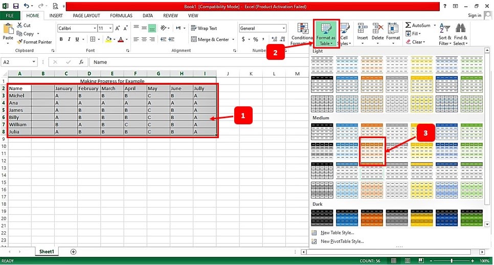 Creating Stylish Excel Tables ~ Media Bisnis
