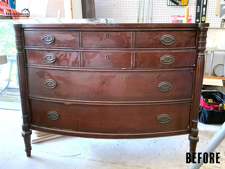 How to Fix and Update an Old Dresser Remodelando la Casa