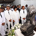 PRESIDENTE HAITIANO Y SU PRIMER MINISTRO DEPOSITAN OFRENDA ANTE PATRICIO JEAN-JACQUES DESSALINES