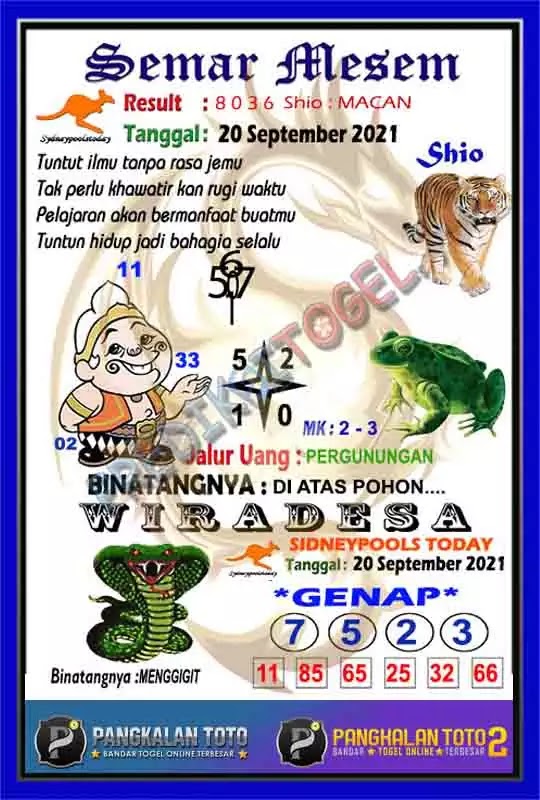 Syair Togel Sdy 20 September 2021 Ubertoto