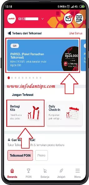 Cara Mengirim Paket Parsel Telkomsel