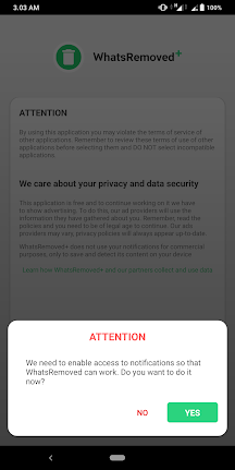 Tutorial Cara Melihat Pesan WhatsApp yang telah terhapus Screenshot 20210219 030325