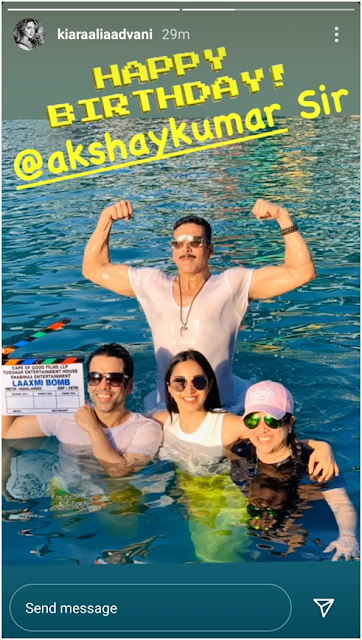 Kiara Advani shares BTS picture from Laxmmi Bomb