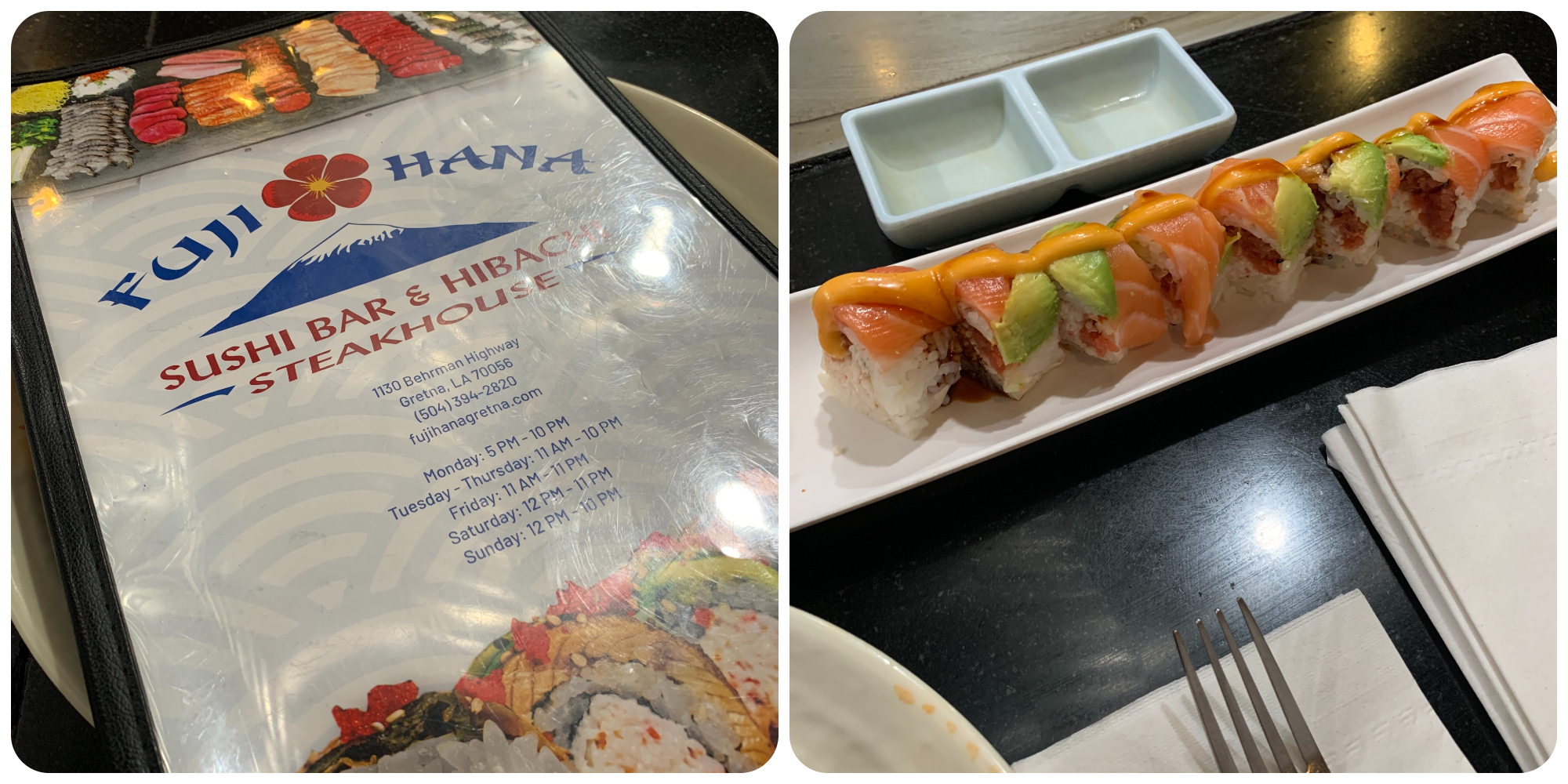 Fuji Hana Sushi Bar & Hibachi Steakhouse Gretna, Louisiana A Very